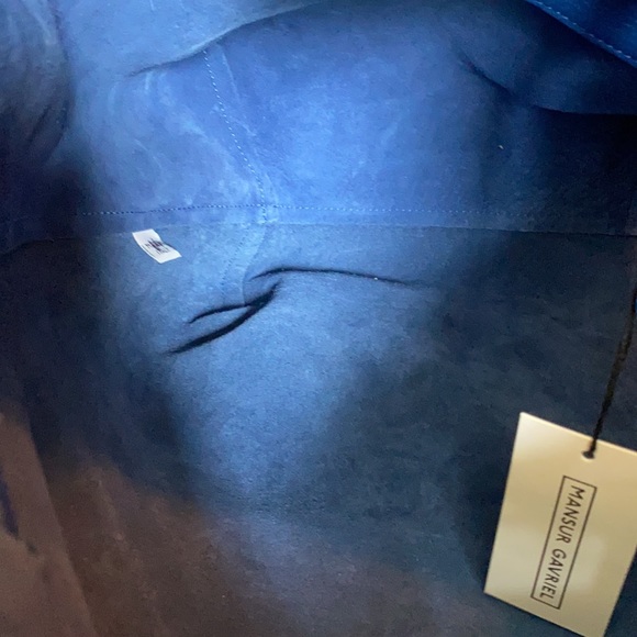 Mansur Gavriel pebbled leather backpack in Blue - Picture 17 of 17